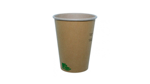 Kaffebæger - kraft - 340 ml./12 oz - Bionedbrydelig - Brun