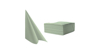 Airlaid Middagsservietter - Stoflignende  - Dusty Green