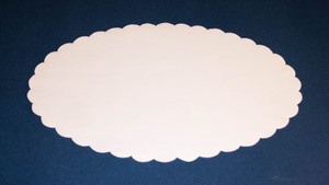 Fadpapir oval 19x29 cm.