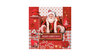 Red Christmas Collage with Santa