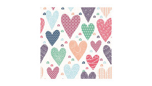 Patterned Hearts