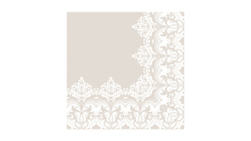 Ornament Border Beige