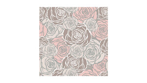 Graphic Roses Pattern Pink