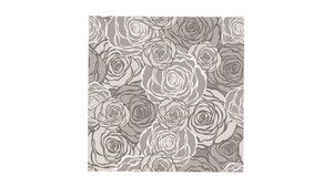 Graphic Roses Pattern Grey